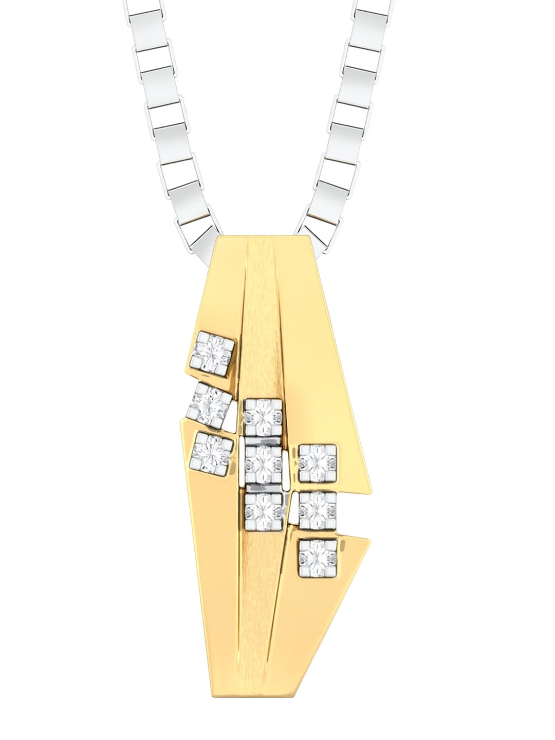 

MELORRA 18KT Wild Card Gold Diamond Pendant-1.42 g