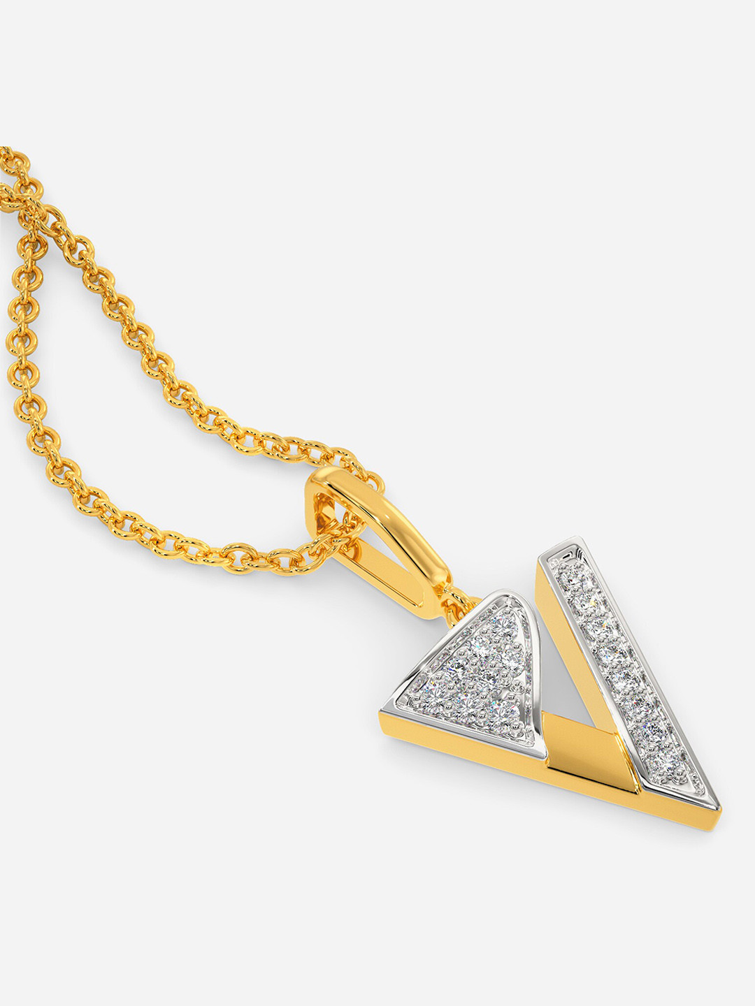 

MELORRA Boot it Up Rhodium-Plated 18KT Gold Diamond-Studded Pendant - 1.56 gm