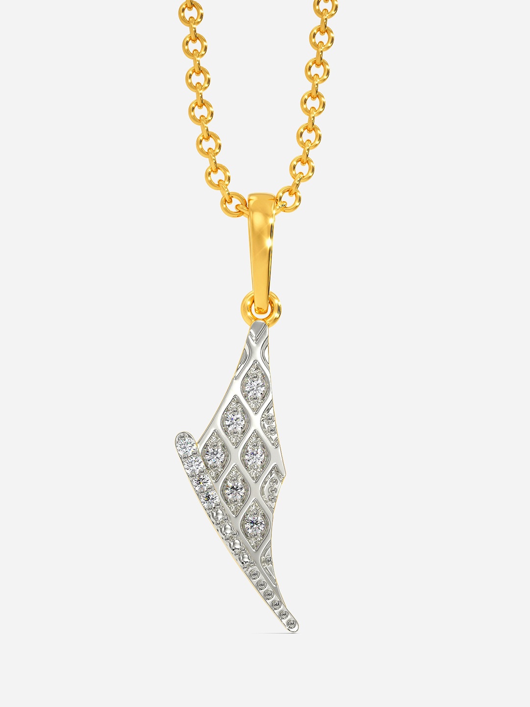 

MELORRA Knit Whimsy 18KT Gold Diamond Pendant - 1.38 gm