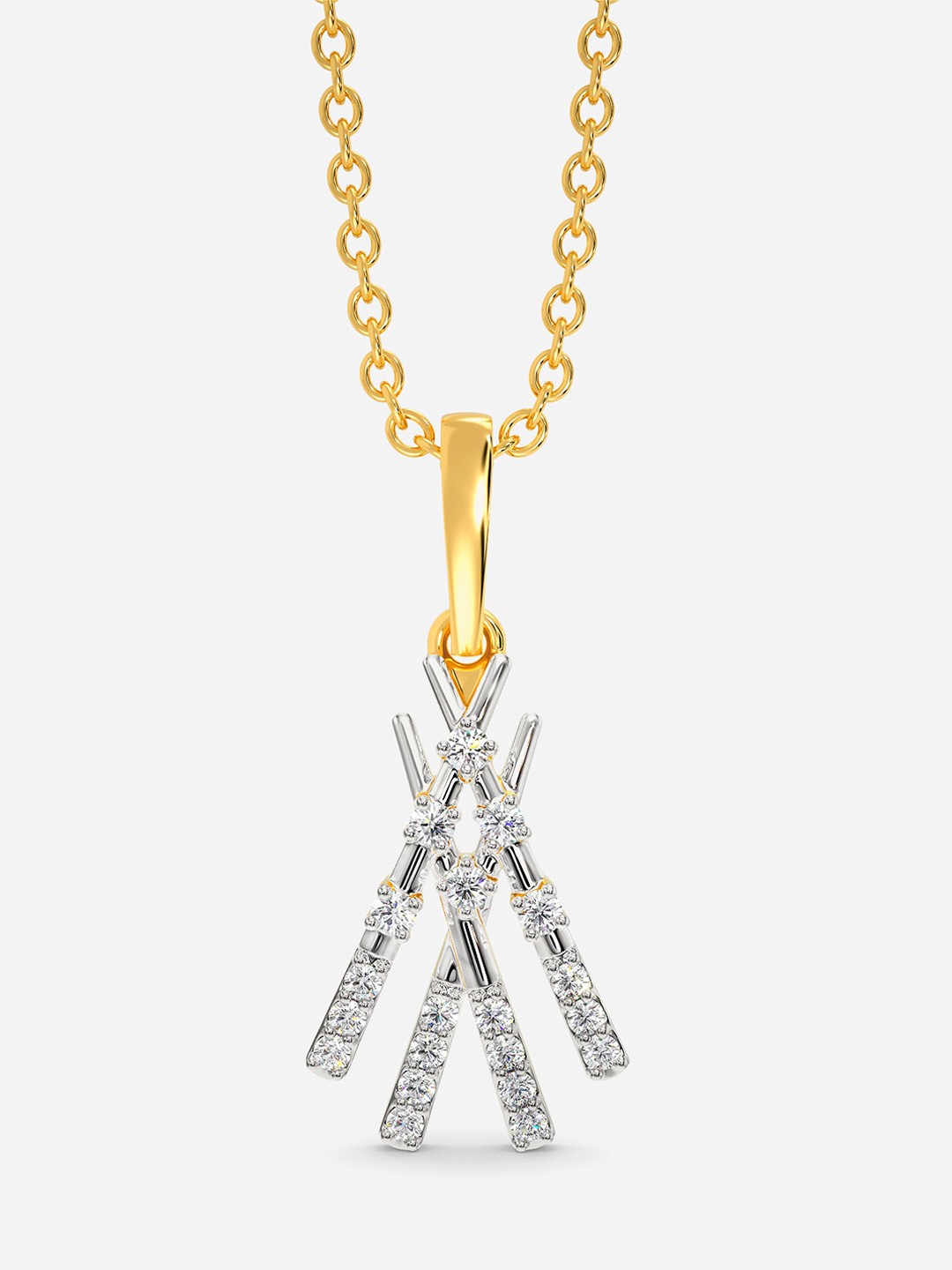 

MELORRA 18KT Yellow Gold & Diamond-Studded Binge On Bling Pendant