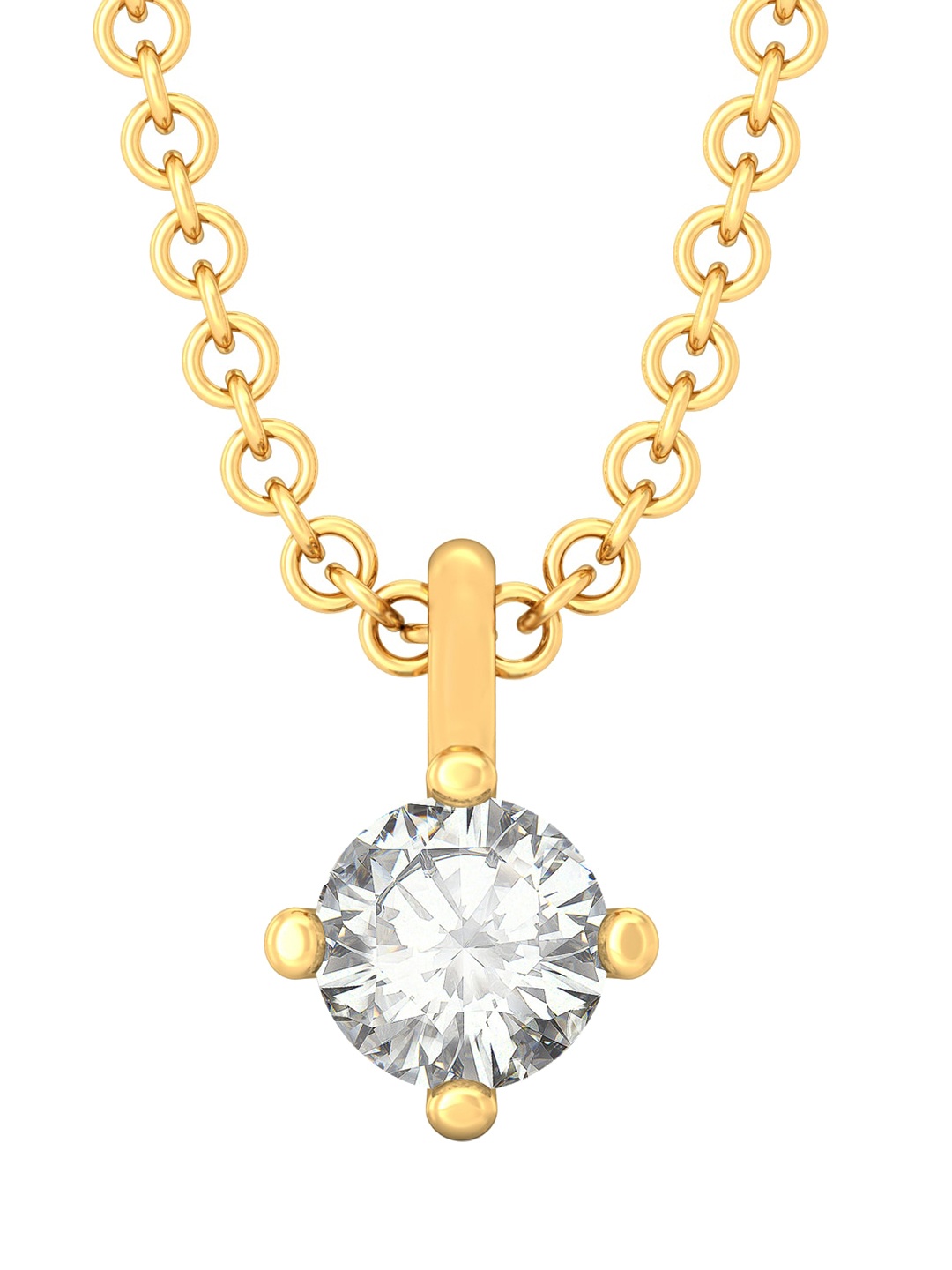 

MELORRA Minima 18KT Gold Diamond Pendant-0.52gm