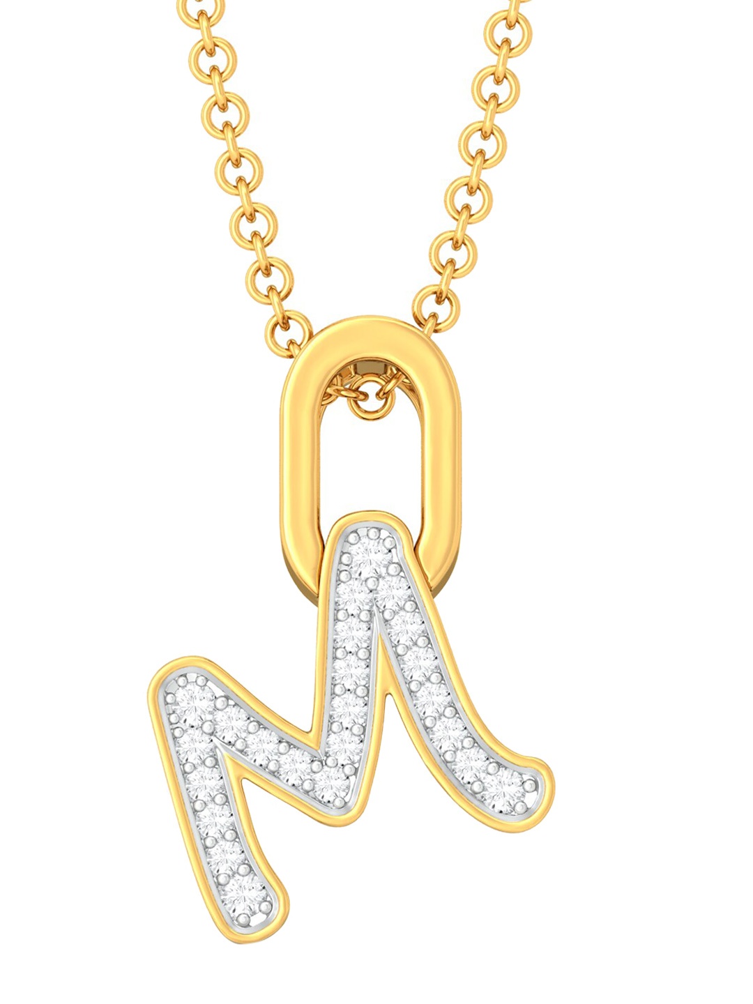 

MELORRA 18KT Gold Mi Amore Pendant with Diamonds-1.91g