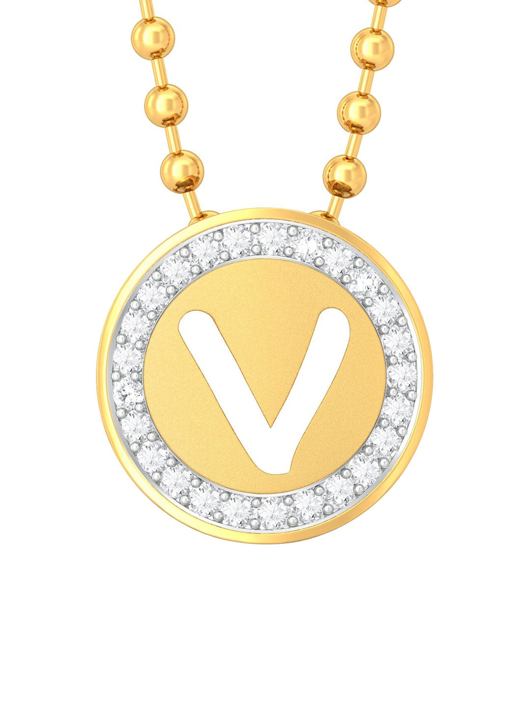 

MELORRA 18KT Viva La Vida Gold Diamond Pendant - 1.7 g
