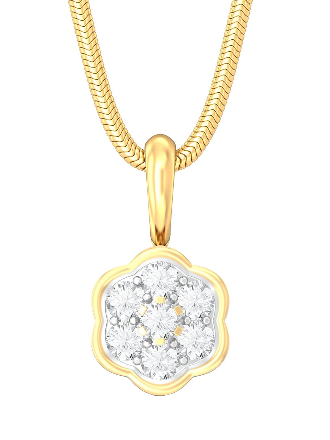 

MELORRA 18KT Celestia Gold Diamond Pendants, Yellow