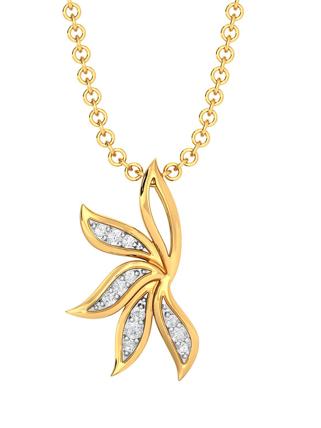 

Melorra 18KT Wreath Bequeath Gold Diamond Pendant