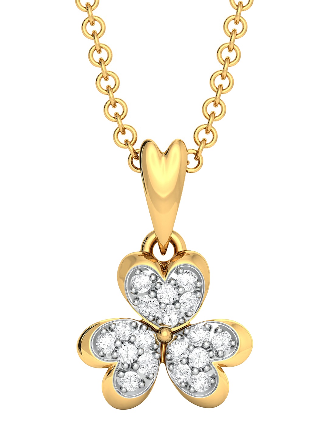 

MELORRA 18KT Bloom Zoom Gold Diamond Pendant - 2.03g