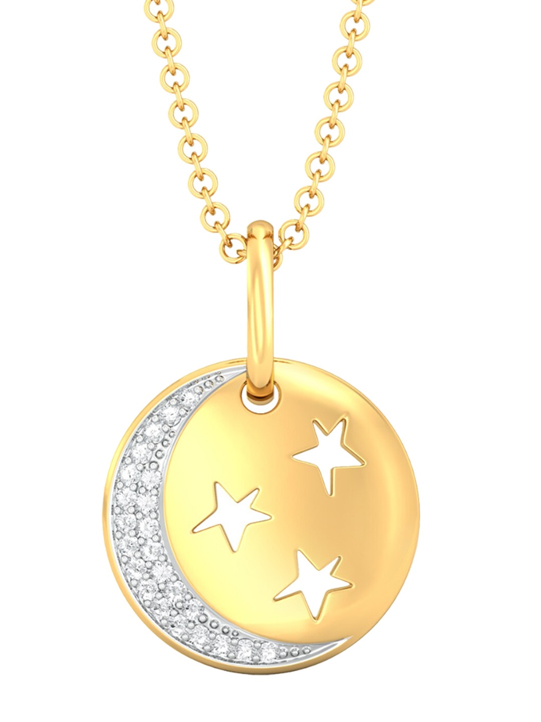 

MELORRA 18KT Night Rhapsody Gold Diamond Pendants-2.34 g