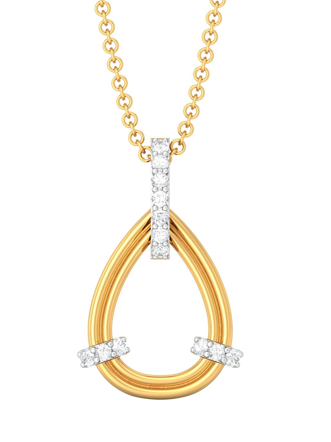

MELORRA Eternal Sunshine 18KT Gold Diamond Pendant-2.07gm