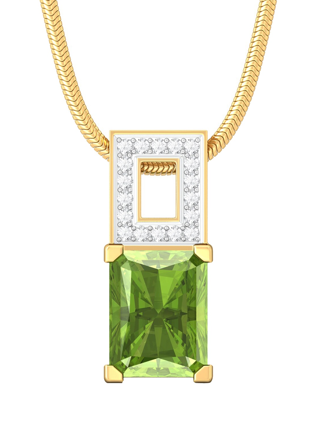 

MELORRA Diamond-Studded 18KT Gold Pendant- 2.39 gm