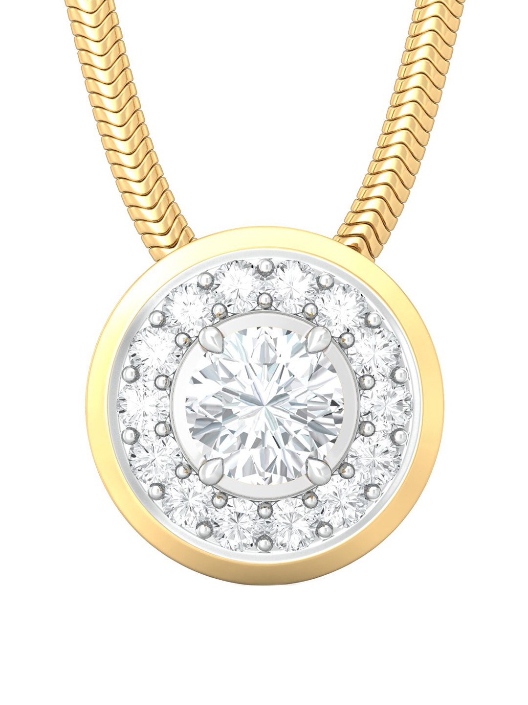 

MELORRA Made in Heaven 18KT Gold Diamond Studded Pendant-1.09gm