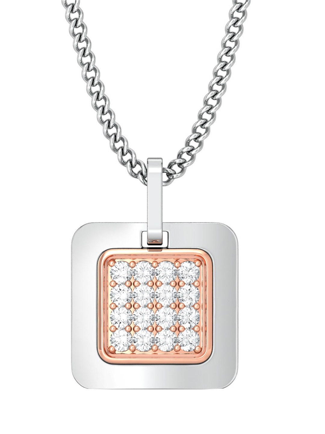

MELORRA Lasting Impression 18KT Diamond Pendants- 1.22 gm, Silver