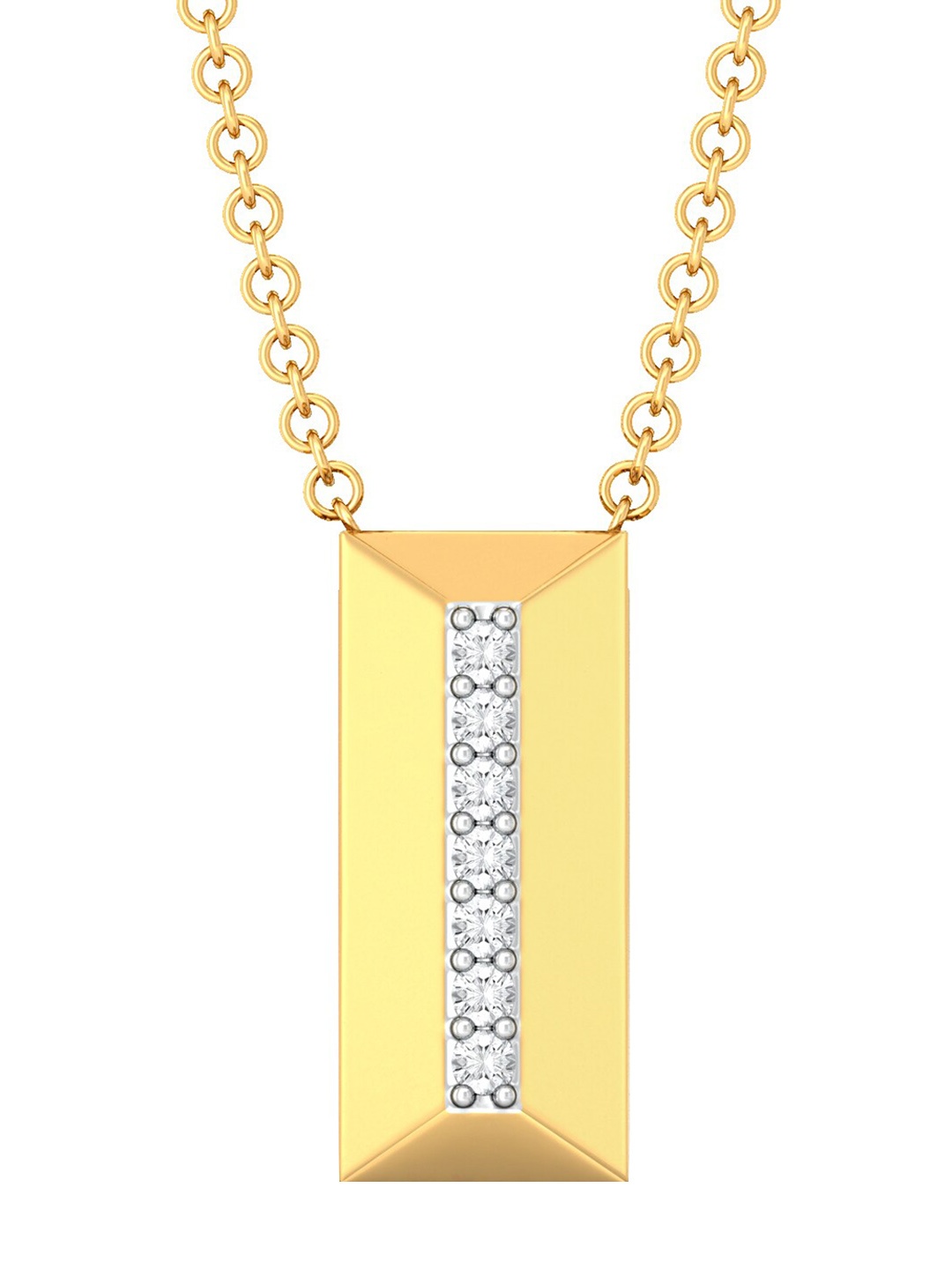 

MELORRA 18KT Raising The Bar Diamond Pendant 1.64 g, Gold