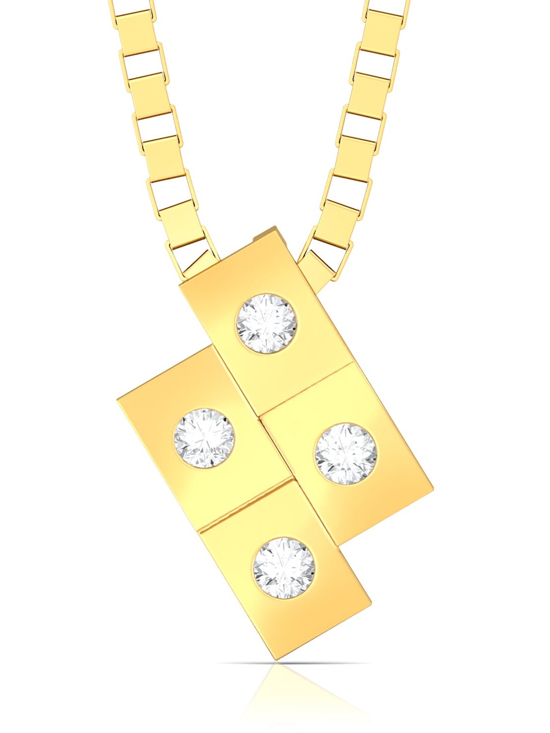 

MELORRA Timeless Trend 18KT Gold Diamond Pendant-1.54gm