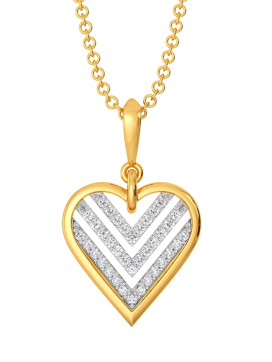 

MELORRA 18KT France N Romance Diamond Pendant 2.26 g, Gold