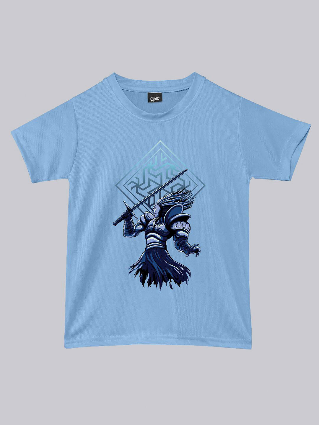 

RISH Kids Printed Loose Dry Fit T-shirt, Blue