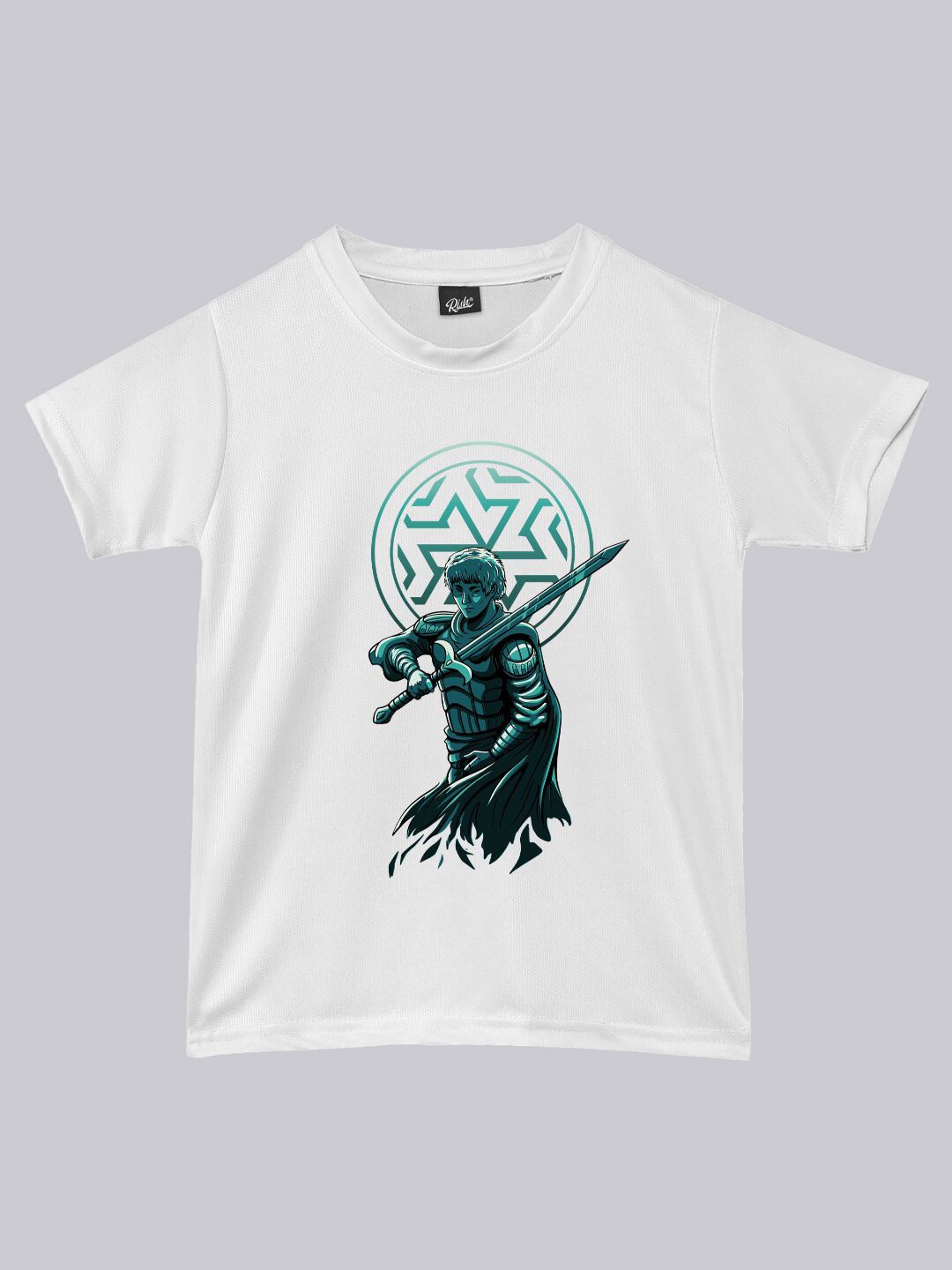 

RISH Boys Prince Warrior Printed Loose T-shirt, White