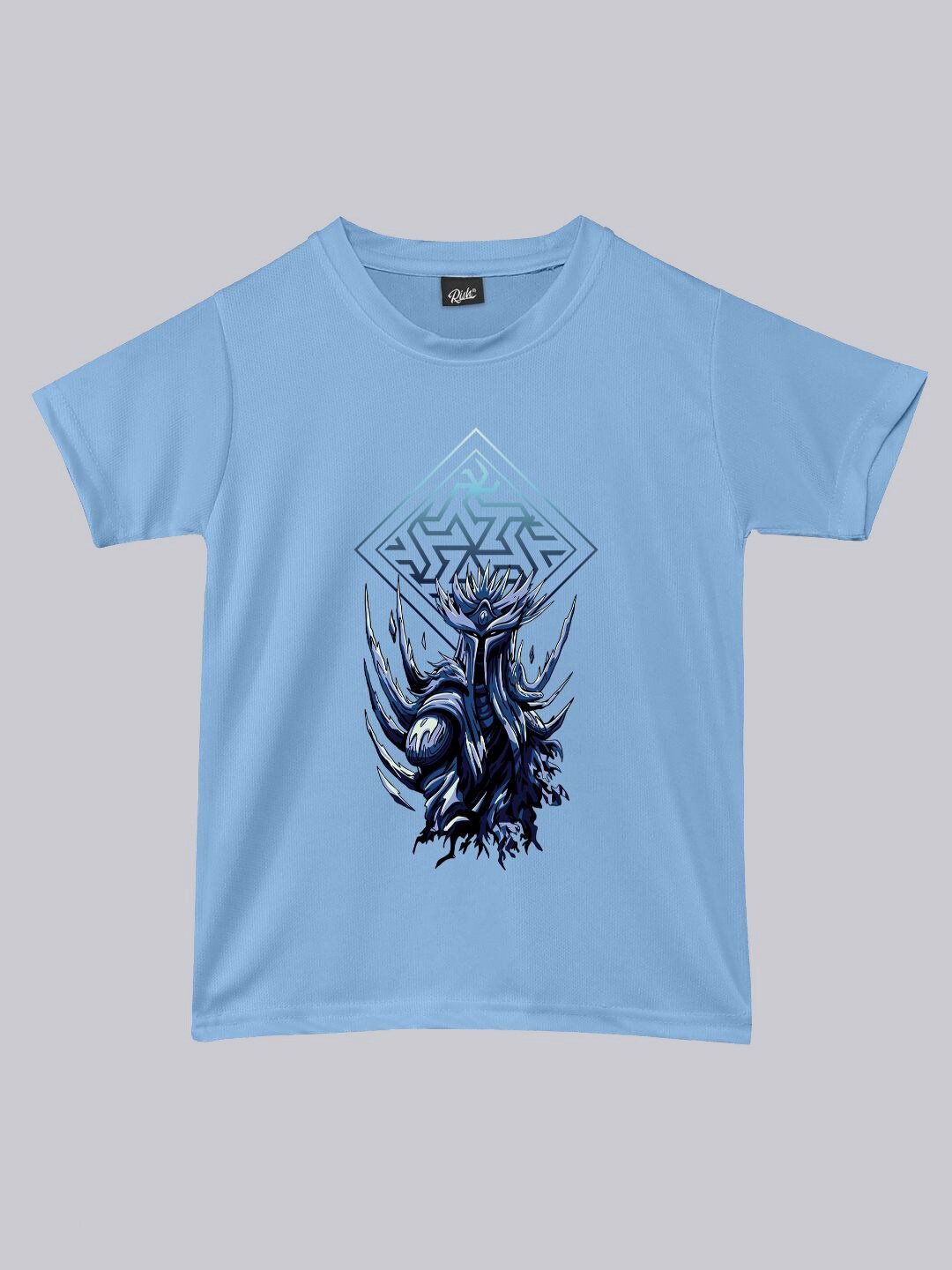 

RISH Kids Graphic Printed Loose Fit T-Shirt, Blue