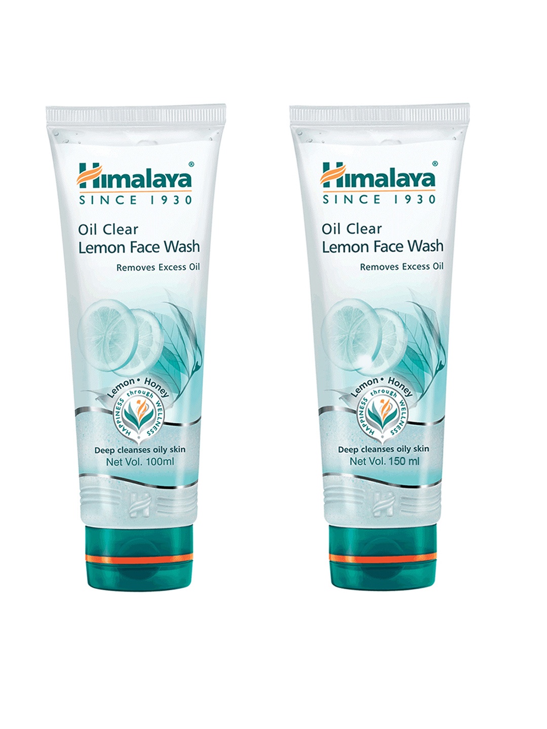 

Himalaya Set Of 2 Oil Clear Lemon Face Wash with Honey - 100ml & 150ml, Blue