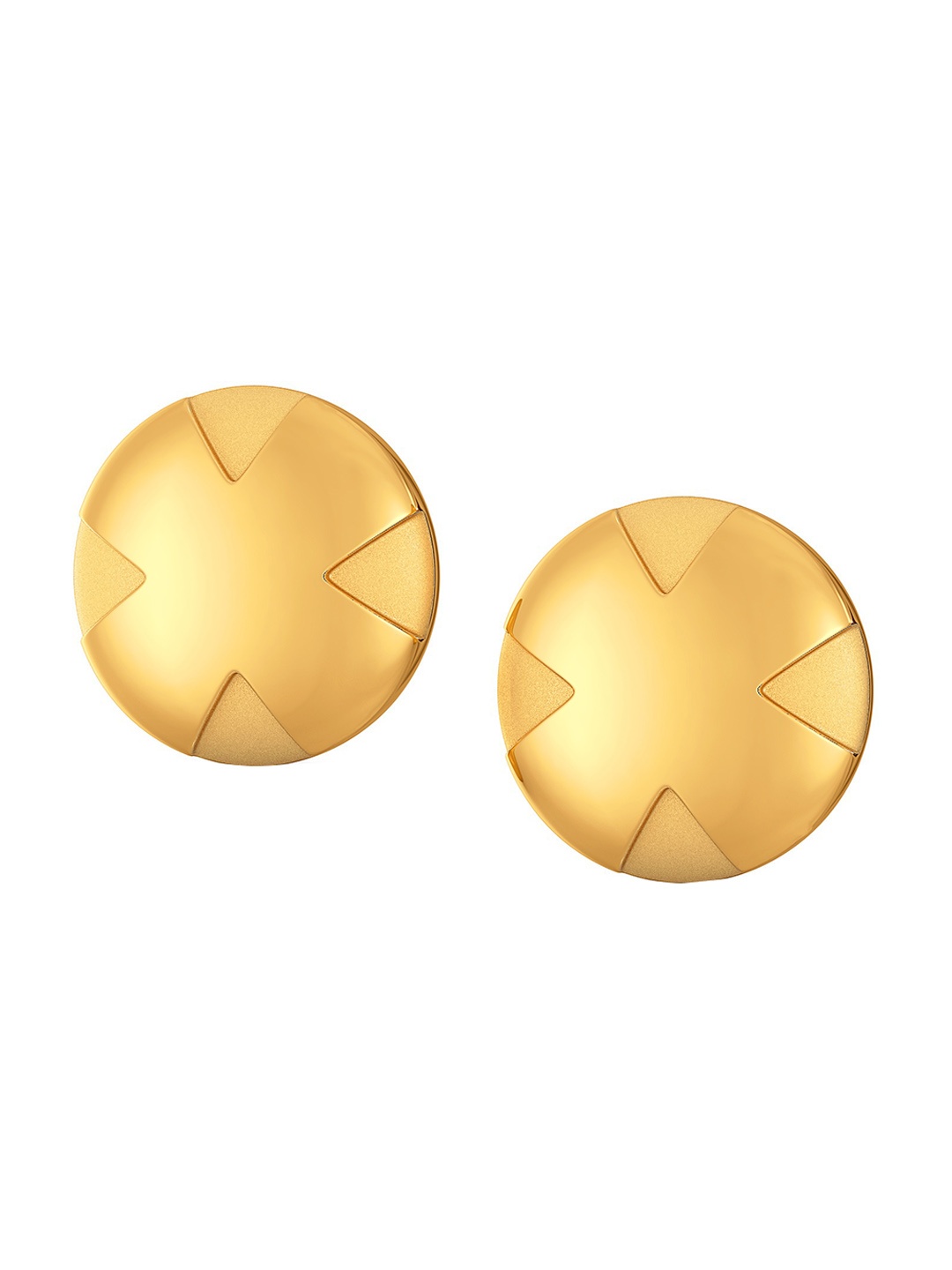 

MELORRA New Neutrals 18KT Gold Stud Earrings-3.38gm