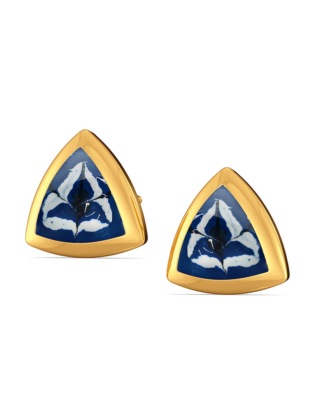 

MELORRA Trippy Skies 18KT Gold Stud Earrings-3.83gm