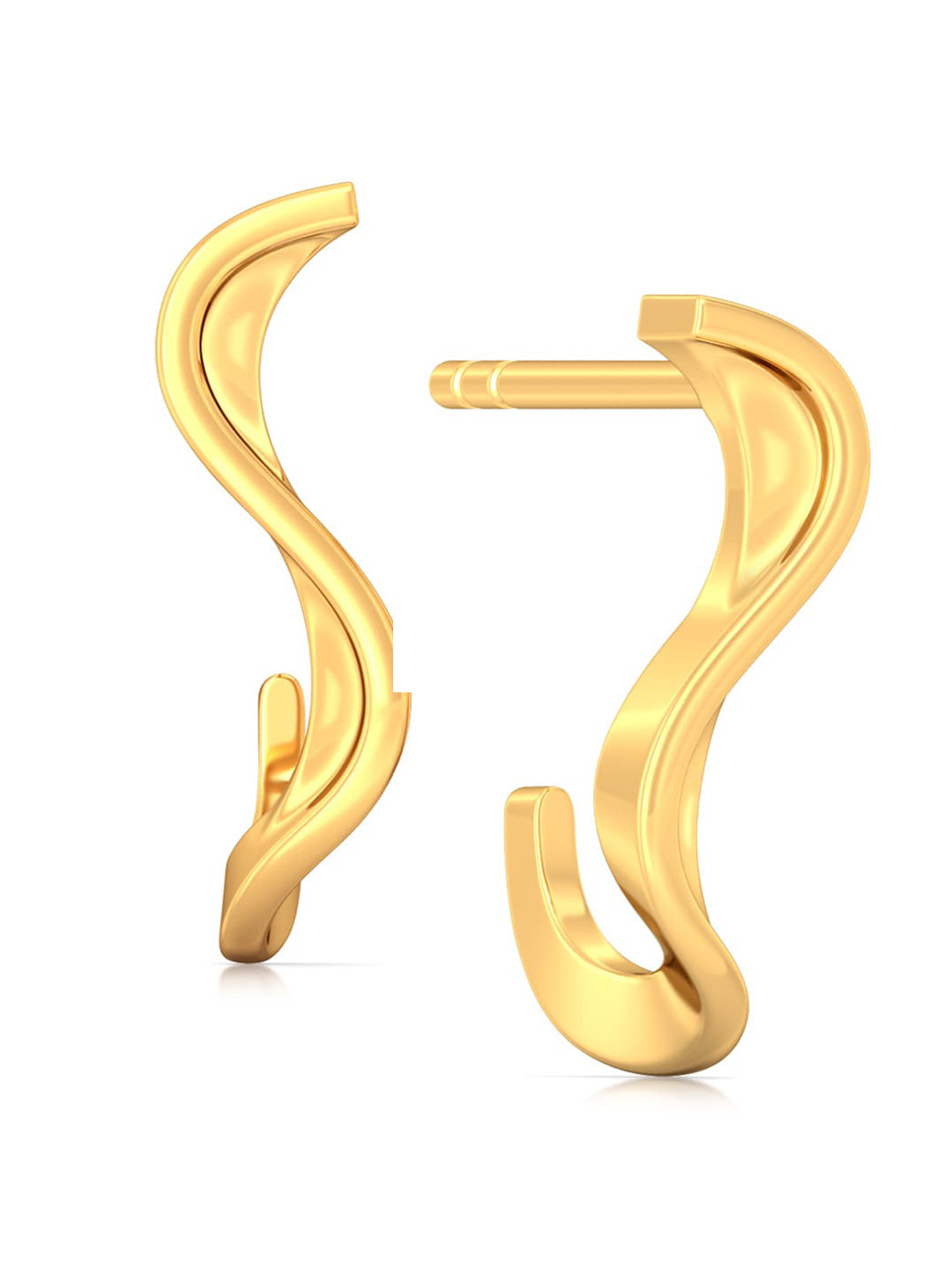

MELORRA Crave The Wave 18K Gold Earrings - 1.75 gm