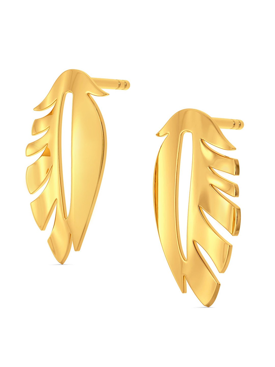 

MELORRA Fab Feather 18KT Gold Stud Earrings- 2.18 gm
