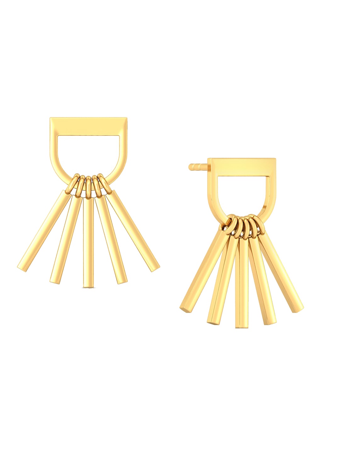 

MELORRA Flaunt the Fringe 18KT Gold Drop Earrings - 3.59 gm