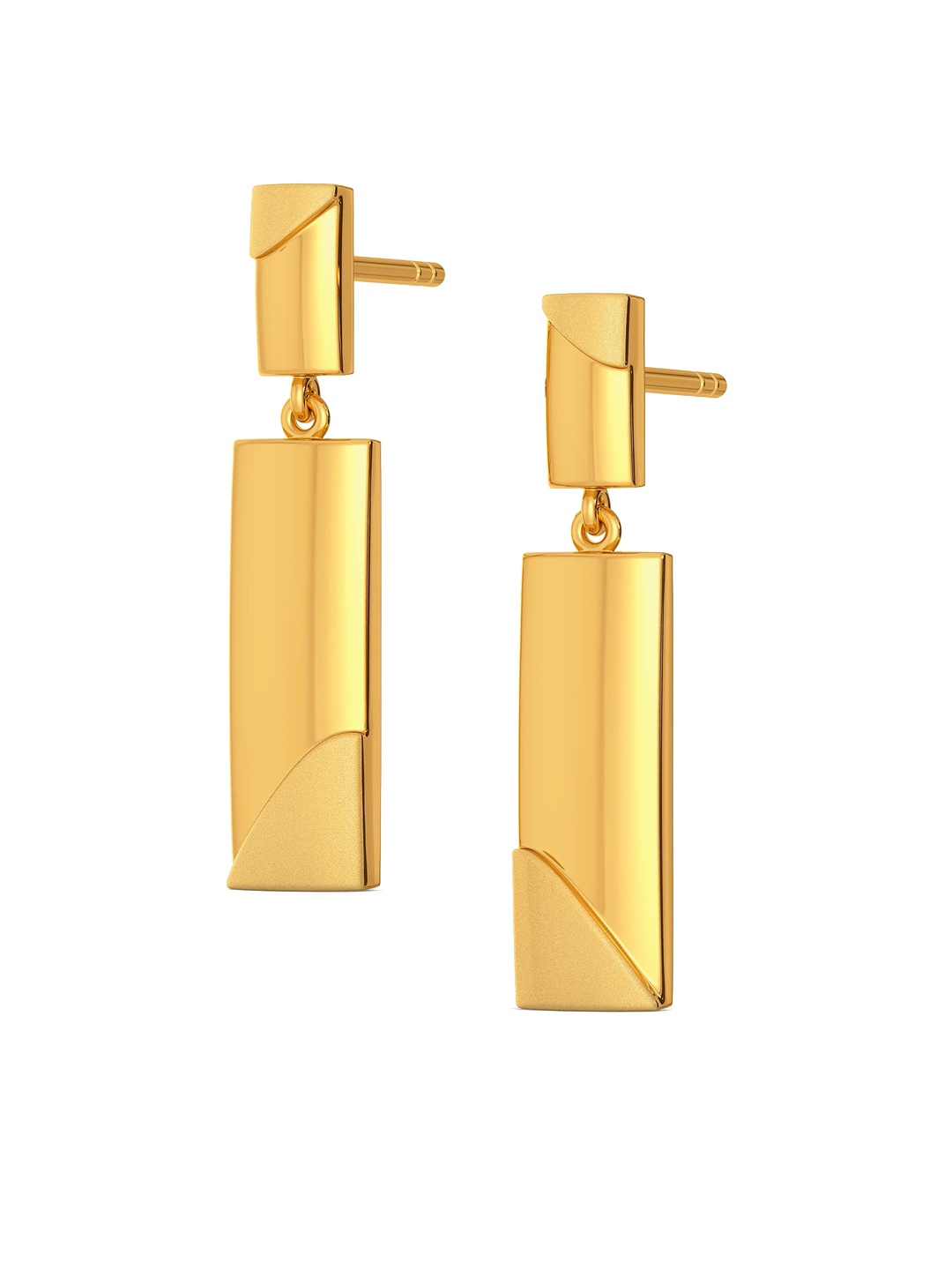 

MELORRA Uber Understated 18KT Gold Drop Earring-3.55gm