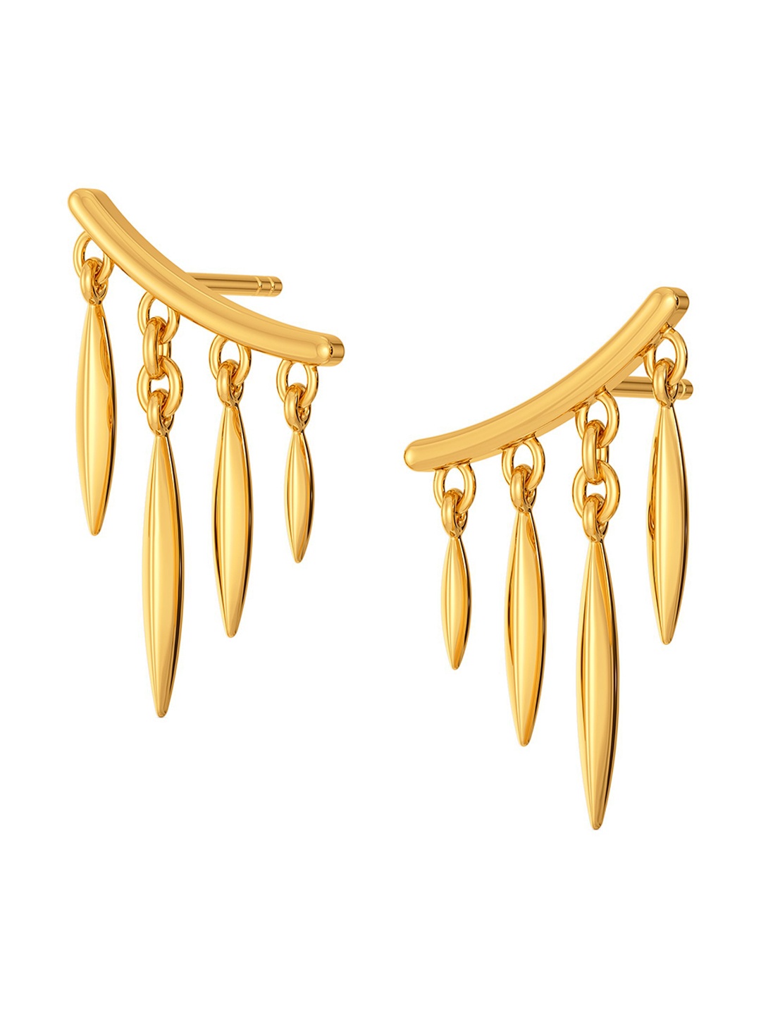 

MELORRA The Lens Prance 18KT Gold Earrings-2.77gm