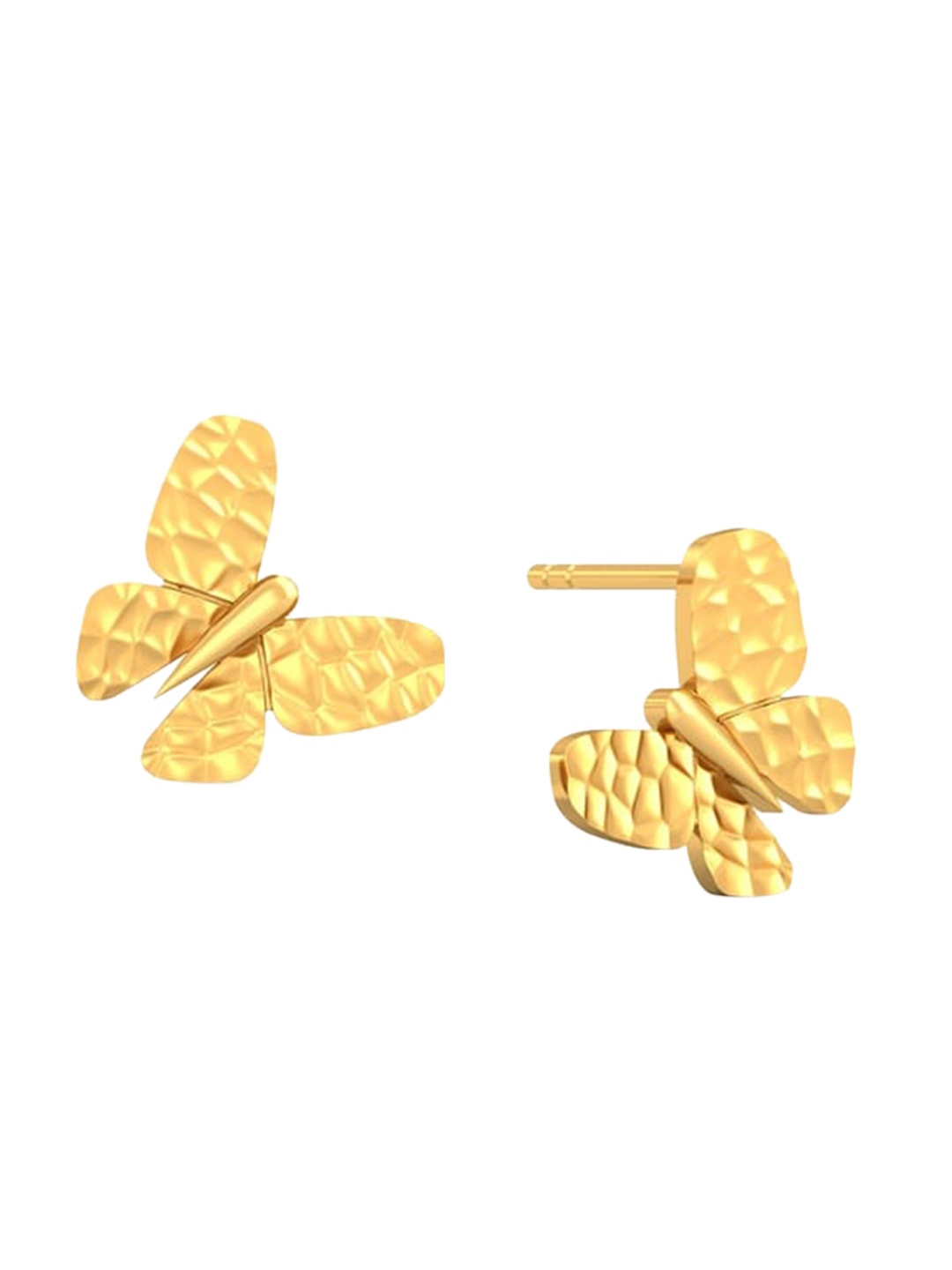 

MELORRA Flight of Gold 18KT Gold Studs Earrings- 4.11 gm