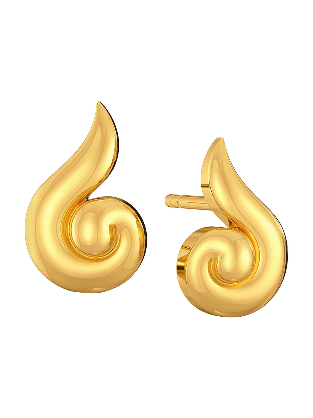 

MELORRA Twine N Twirl 18KT Gold Stud Earring- 2.23 gm