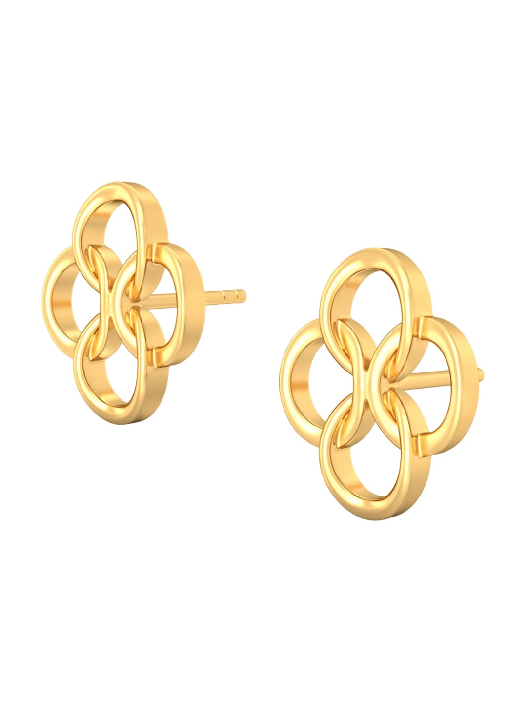 

MELORRA Bound to Round 18KT Gold Stud Earrings- 3.17 gm