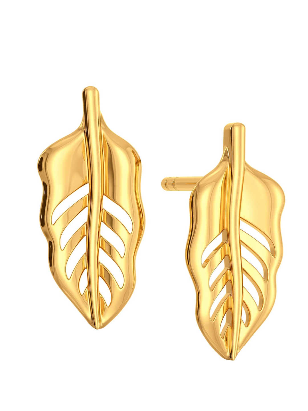 

MELORRA Feather Fiesta 18KT Gold Earrings - 1.74 gm