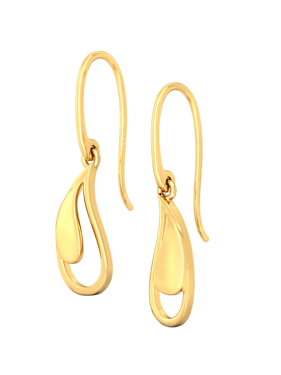 

MELORRA Paisley Perfect 18KT Gold Drop Earrings- 3.52 gm