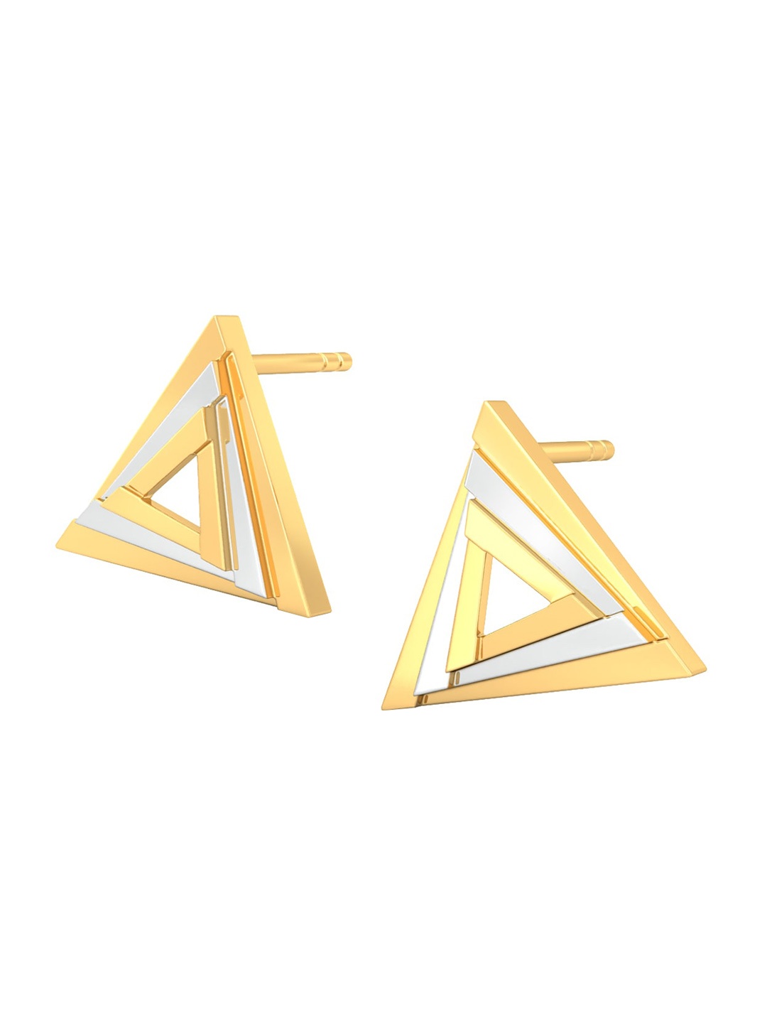 

MELORRA Fierce Figments 18KT Gold Stud Earrings- 3.7 gm