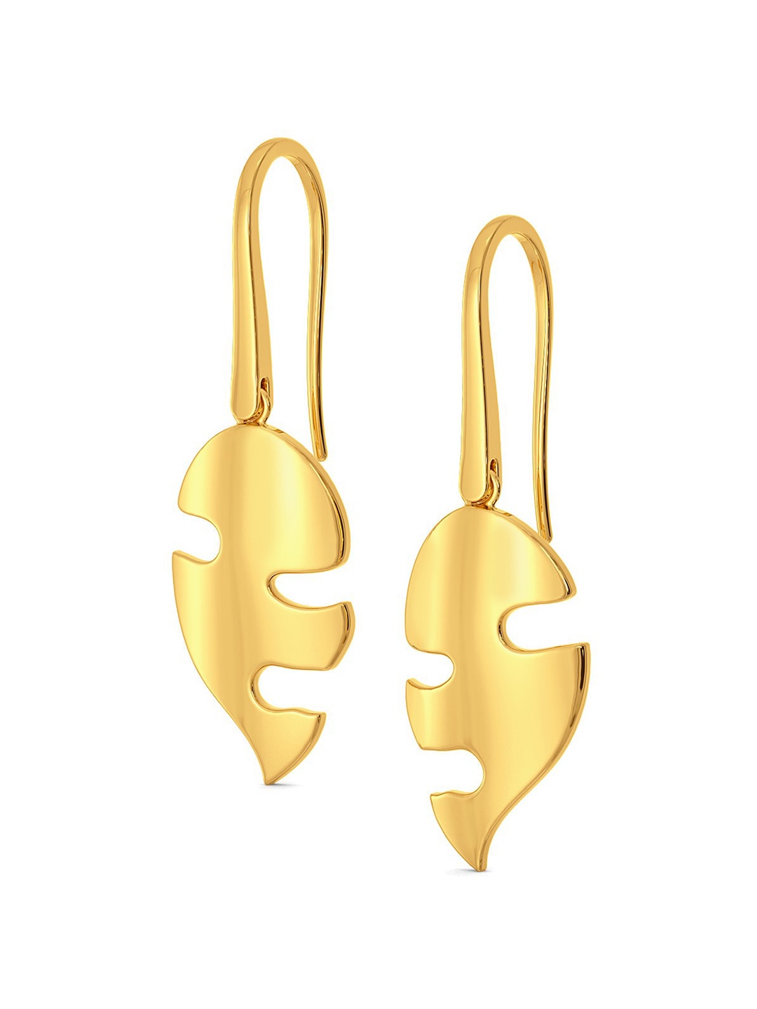 

MELORRA Chief Leaf 18KT Gold Earrings-4.03gm