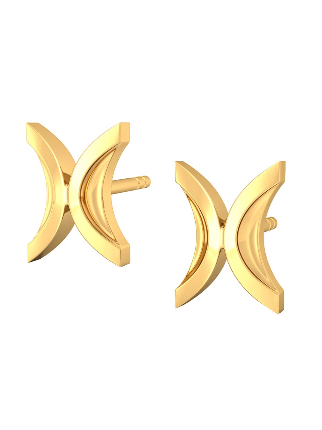 

MELORRA Culture Curvature 18KT Gold Earrings - 1.75 gm