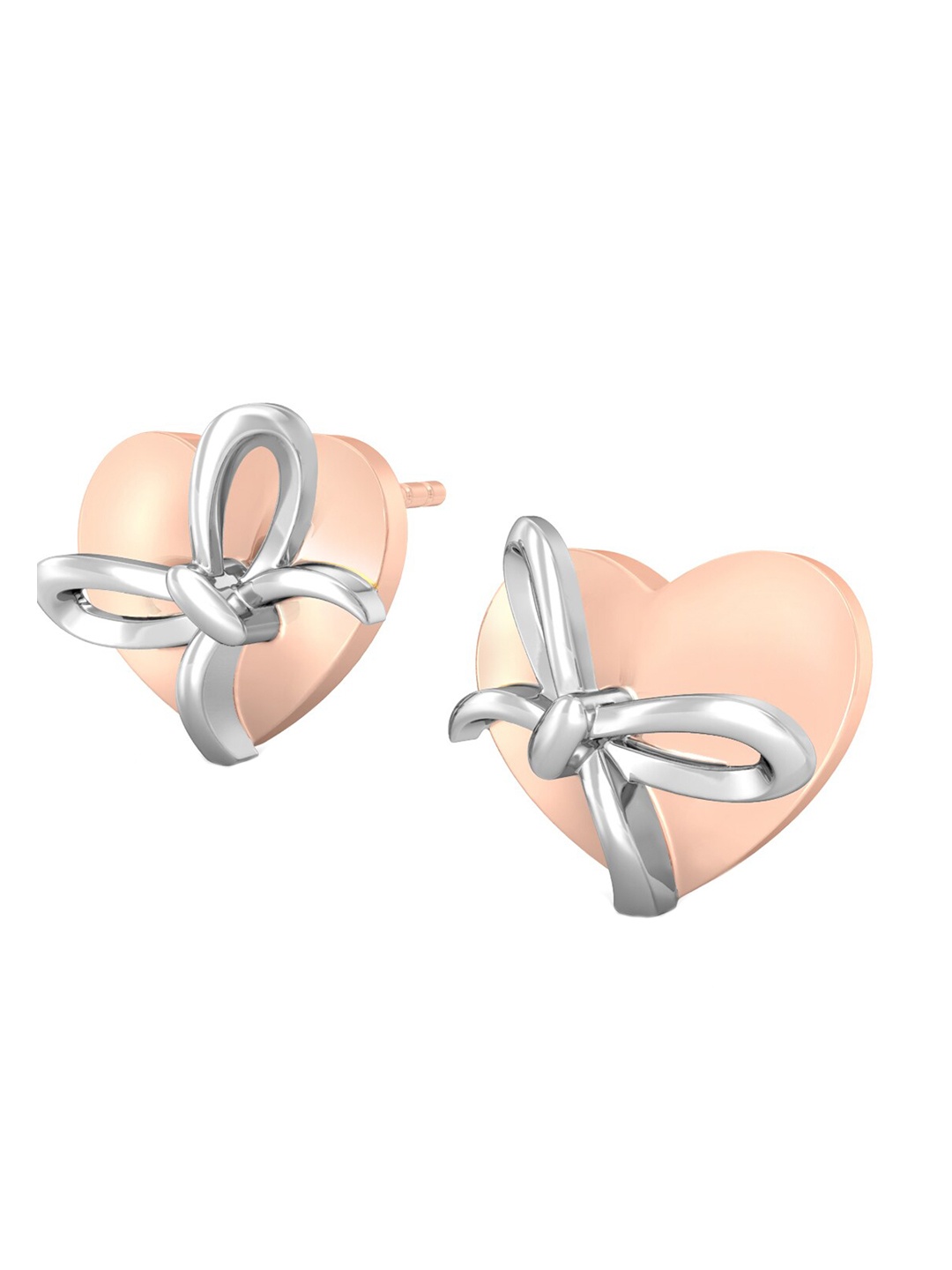 

MELORRA Nots to Knots 18KT Rose Gold Stud Earrings- 3.6 gm