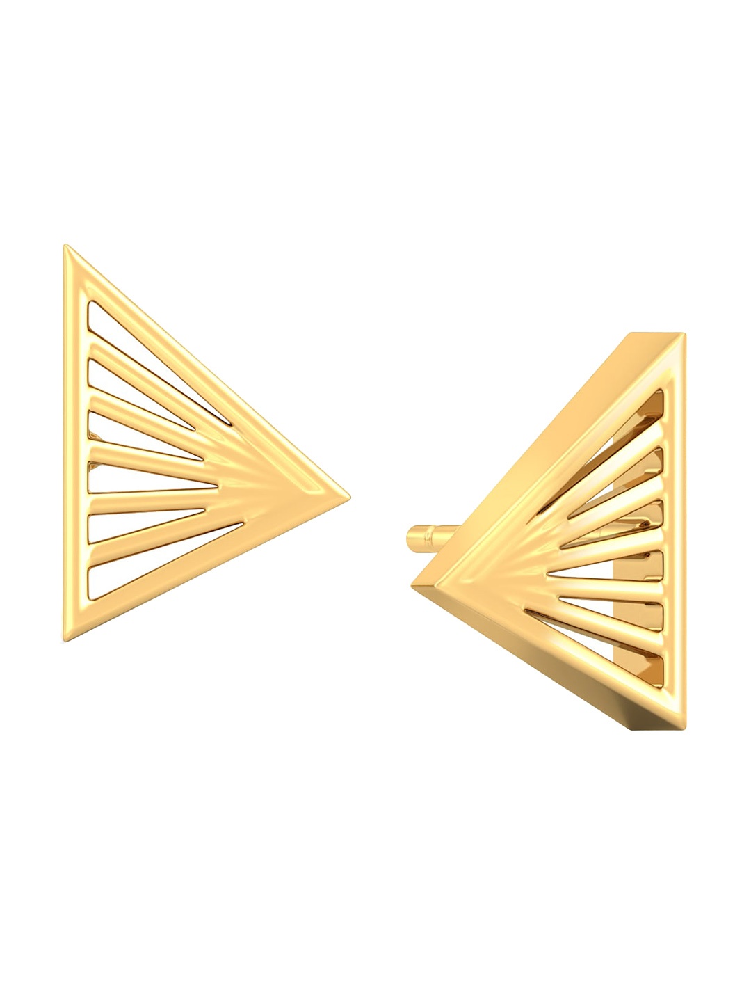 

MELORRA Prism Break 18KT Gold Stud Earrings-2.93gm