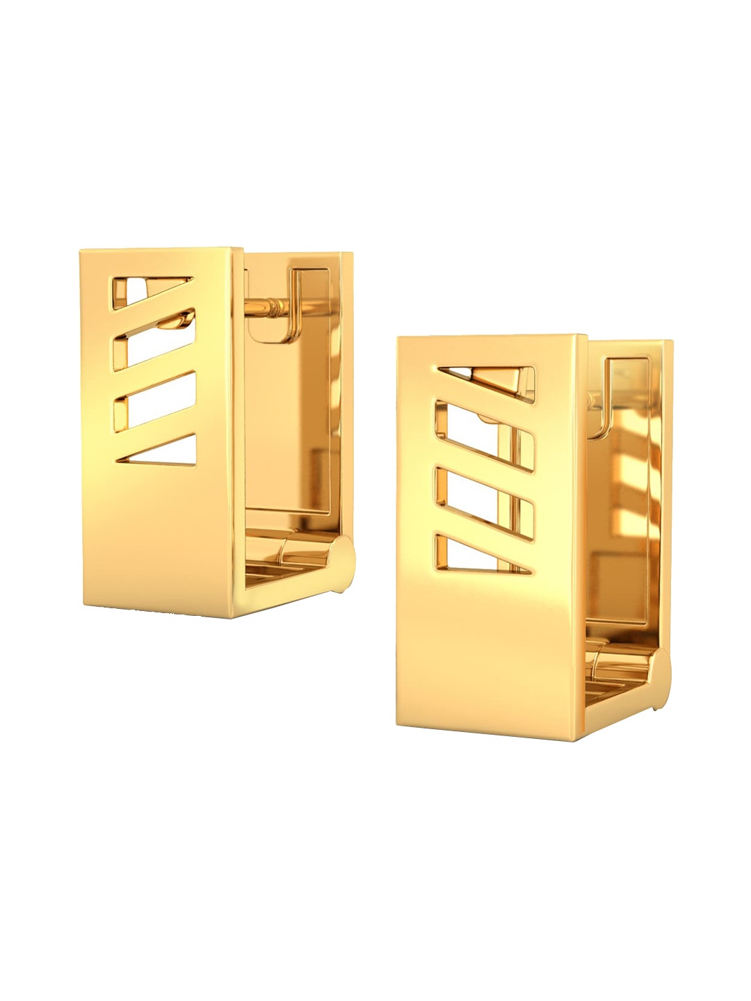 

MELORRA Bridge the Gap 18KT Gold Hoop Earrings- 6.41 gm