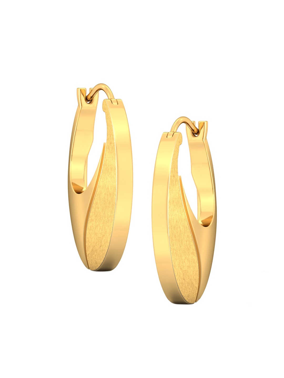 

MELORRA Sunshine 18KT Gold Hoop Earrings-4.25gm