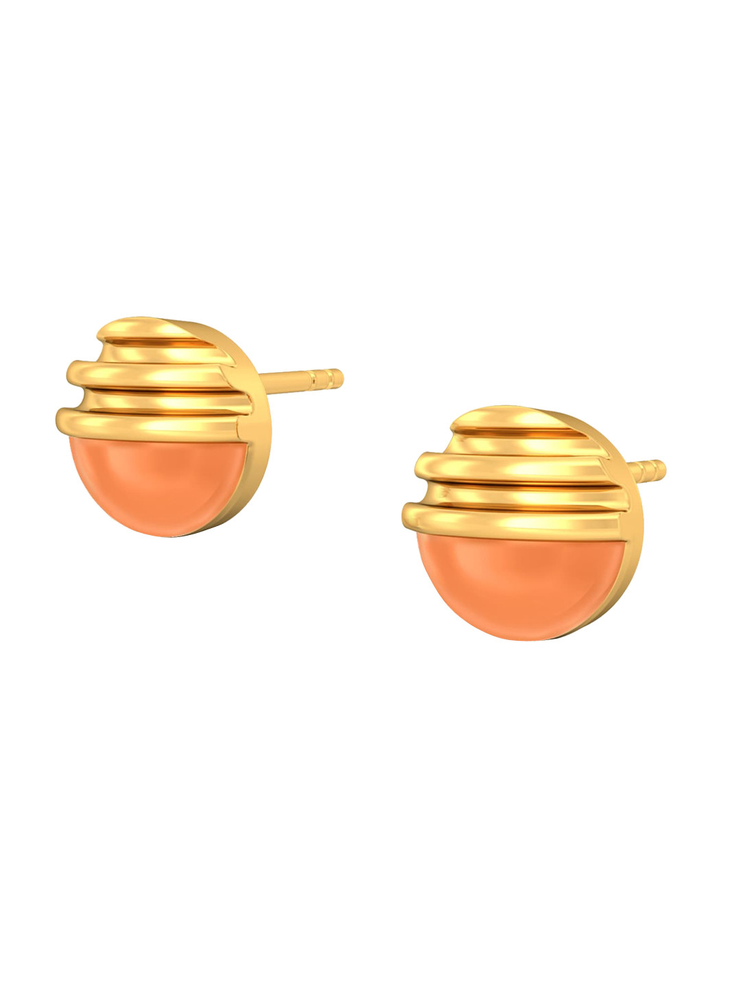 

MELORRA Roundezvous 18KT Gold Stud Earrings- 3.36 gm