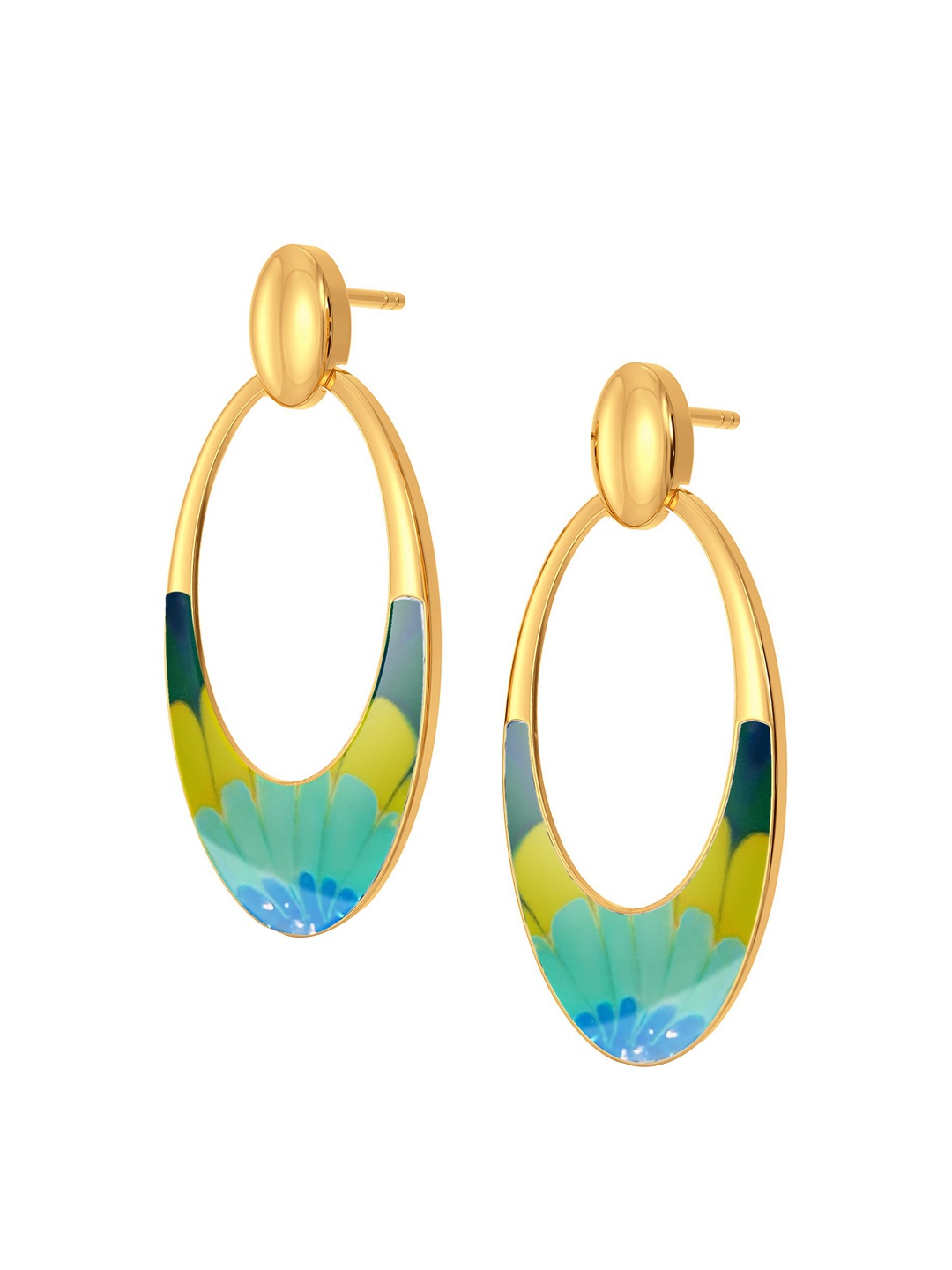 

MELORRA Hippie Hit 18KT Gold Dangle Earrings-4.47gm