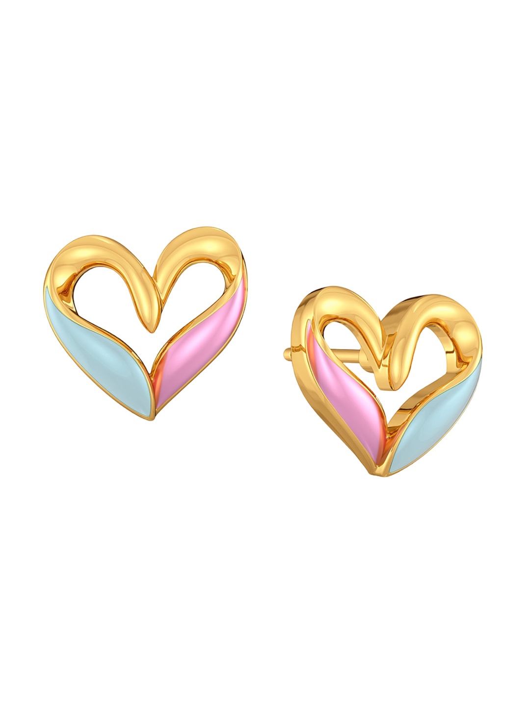 

MELORRA 18KT Blue Blush Gold Earrings - 4.38 gm