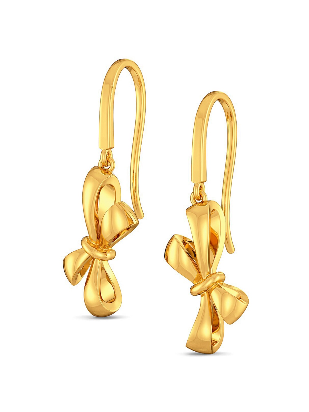 

MELORRA Lace Glaze 18KT Gold Drop Earrings 4.3 gm