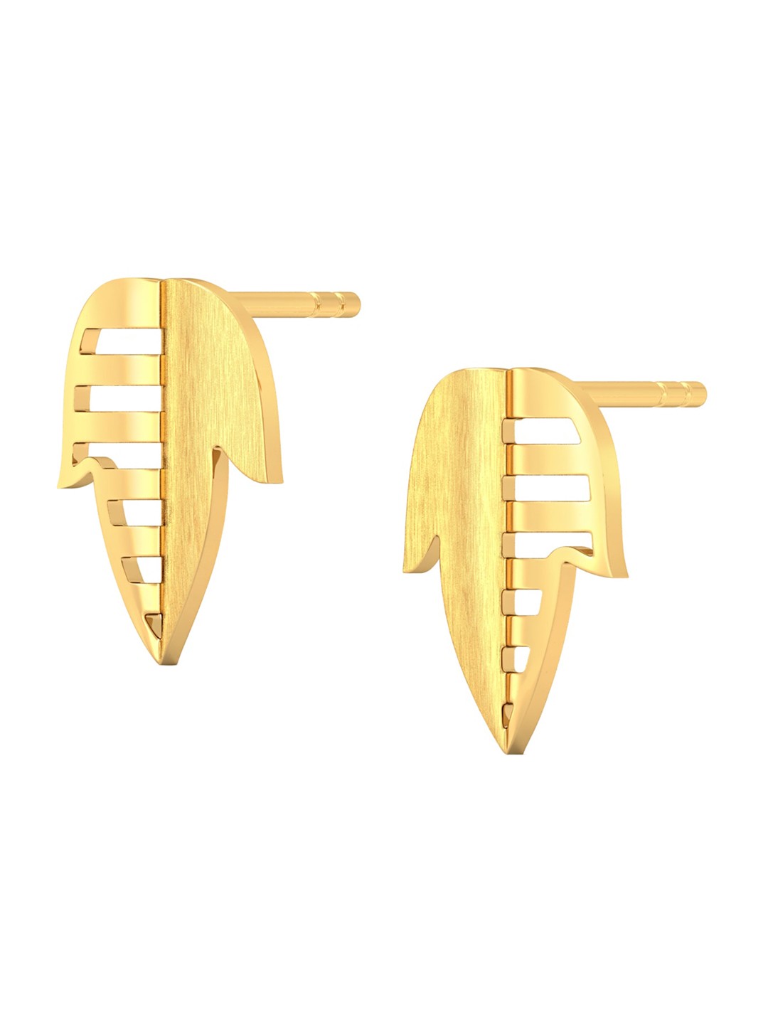 

MELORRA Whimsical mix 18KT Gold Studs Earrings- 3.04 gm