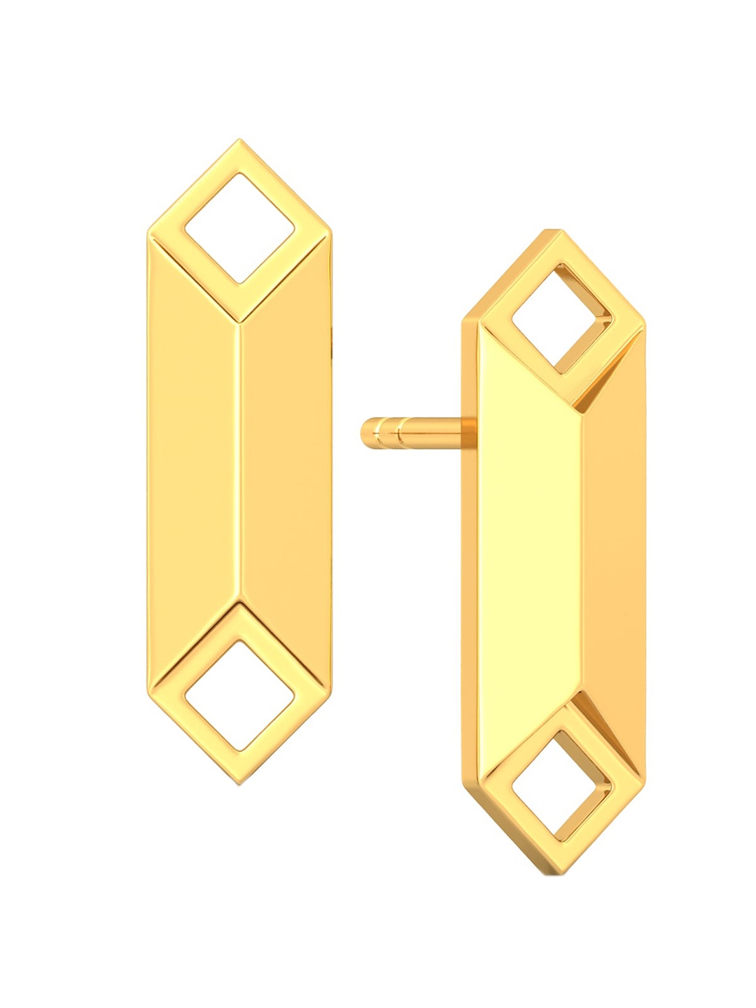 

MELORRA Gold Glitters 18KT Gold Drop Earrings-2.64gm