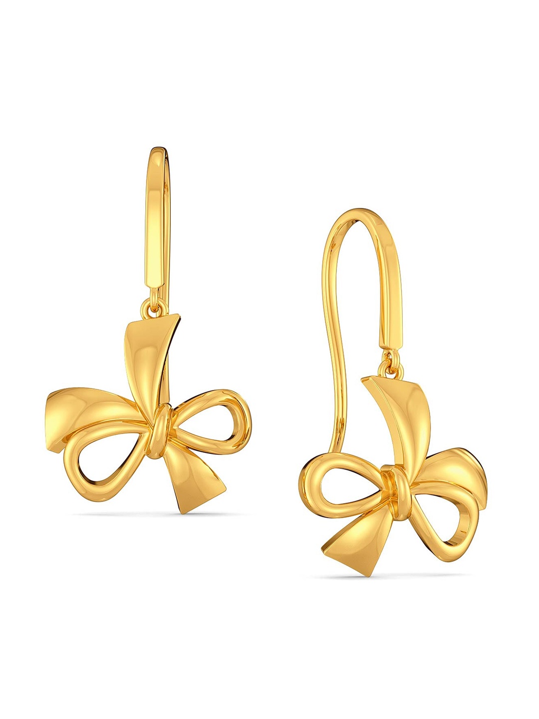 

MELORRA Knot Trot 18KT Gold Earrings-3.75gm