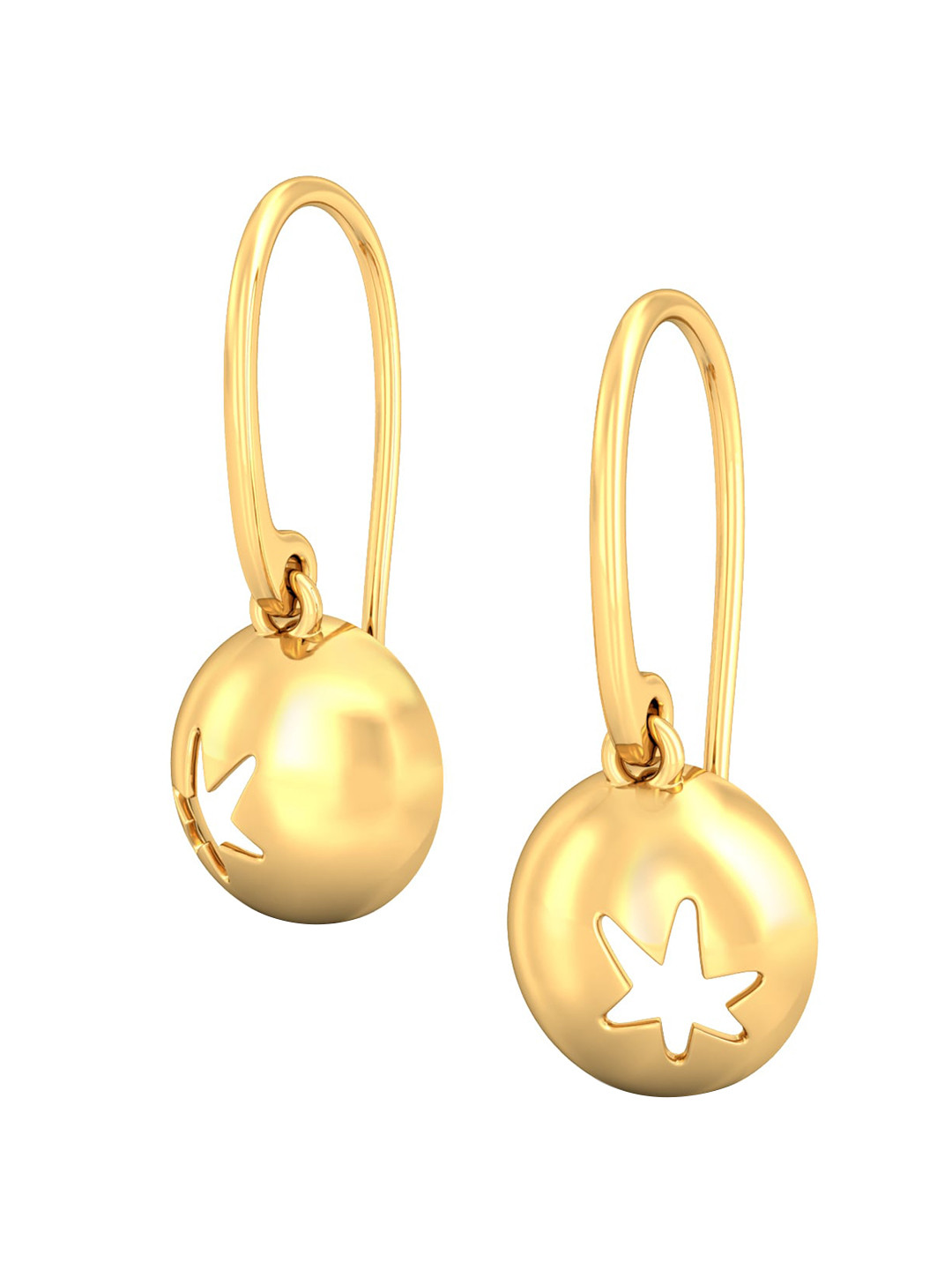 

MELORRA 18KT Night Star Gold Drop Earrings 3.12 g
