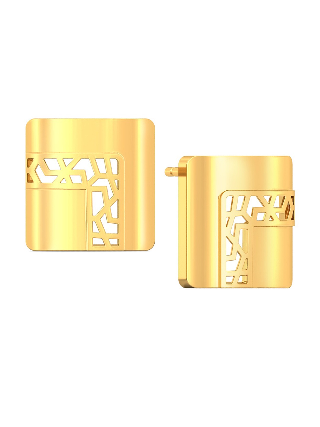 

MELORRA Lace 18KT Gold Stud Earrings-5.48gm